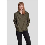 Women's Basic Pull Over Jacket - Dark Olive