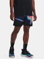 Čierne pánske vzorované šortky Under Armour Curry Mesh 8'' Short II