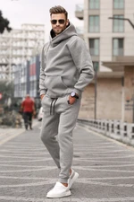 Madmext Gray Men's Tracksuit Set 5634