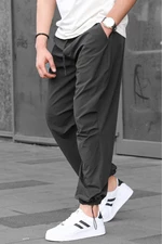 Madmext Pánské antracitové kalhoty s pravidelným střihem 6504