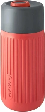 black+blum Glass Travel Cup Grey/Coral 340 ml Pohár