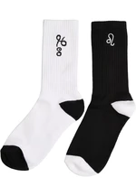 Zodiac Socks 2-Pack black/white leo