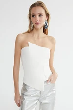 Trendyol Bridal White Fitted Woven Bustier