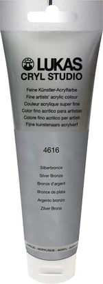 Lukas Cryl Studio Acrylic Paint 125 ml Silver Bronze Pintura acrílica