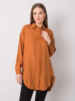 Brown long shirt by Zuri RUE PARIS