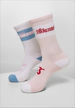 Trust Wanted Socks 2-Pack Light Pink/White