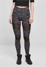 Dámské legíny Tech Mesh AOP blackpaisley