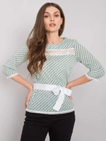 Blouse-LK-BZ-506156.89P-white-green