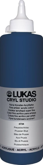 Lukas Cryl Studio Plastic Bottle Akrylová farba Prussian Blue 500 ml 1 ks