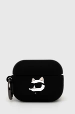 Puzdro na airpod Karl Lagerfeld AirPods Pro 2 čierna farba,