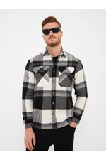 LC Waikiki Men's Casual Fit Long Sleeve Plaid Plaid Lumberjack Shirt Jacket