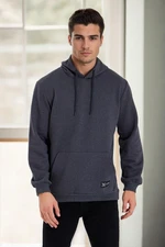 34605 Dewberry Kangaroo Pocket Hoody Mens Sweatshirt-ANTHRACITE