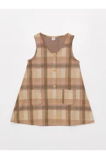 LC Waikiki LCW Kids V-Neck Plaid Girls' Dress