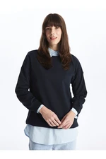 LC Waikiki Lw - Crew Neck Plain Long Sleeve Women's Sweatshirt Tunic