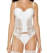 Gorteks Rome push-up corset white