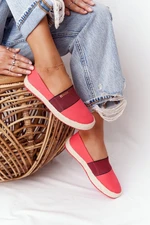 Espadrilles egy fonott egyetlen Big Star HH274478 Piros