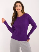 Dark purple classic sweater