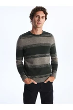 LC Waikiki Crew Neck Long Sleeve Color Block Men's Knitwear Sweater