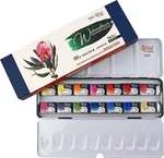 Rosa 340202 Ensemble de peintures à l'aquarelle Botanical 14 x 2,5 ml