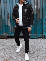 Black Men&#039;s Quilted Dstreet Jacket