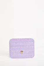 DEFACTO Women's Faux Leather Croco Card Holder