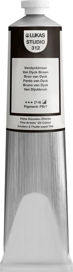 Lukas Studio Aluminium Tube Olejová farba Van Dyck Brown 200 ml 1 ks