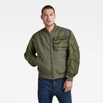 G-STAR Jacket - Chest pocket pm bomber green