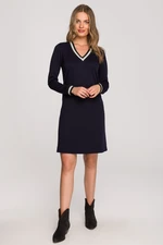 Stylove Woman's Dress S328 Navy Blue