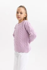 DEFACTO Girl&#39;s Crew Neck Sweater