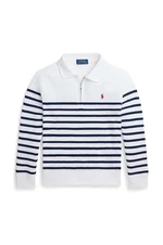 Dětská bavlněná mikina Polo Ralph Lauren bílá barva, vzorovaná, 323942104001