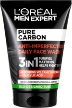 L'ORÉAL PARIS Pure Carbon 3v1 čisticí gel proti nedokonalostem pleti 100 ml