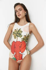 Strój kąpielowy damski Trendyol Tropical Patterned