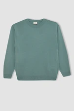 DEFACTO Boy's Crew Neck Knitwear Sweater