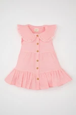 DEFACTO Baby Girl Striped Sleeveless Poplin Dress