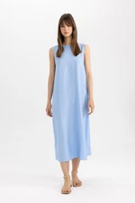 DEFACTO Regular Fit Crew Neck Sleeveless Maxi Dress