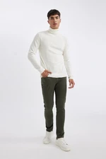 DEFACTO Skinny Leg Chino Canvas Trousers