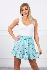 Polka dot skirt mint