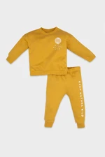 DEFACTO Baby Boy Printed Thin Sweatshirt Tracksuit Bottom 2-Piece Set