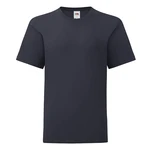 Navy blue children's t-shirt in combed cotton Fruit of the Loom