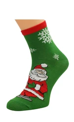 Bratex 2988 X-Mass Socks Women's Socks 36-41 green d-986