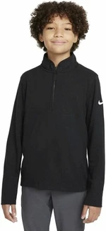 Nike Dri-Fit UV Womens Full-Zip Golf Black/Black/White XS Polo