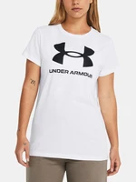 Under Armour UA W Sportstyle Logo SS Triko Bílá