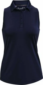 Under Armour Zinger Womens Sleeveless Midnight Navy/Midnight Navy/Metallic Silver XS Koszulka Polo