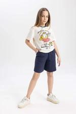 DEFACTO Girl Sweatshirt Fabric Shorts