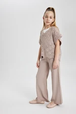 DEFACTO Girl&#39;s Cotton Trousers