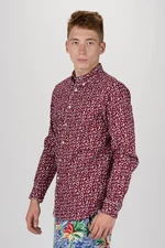 Košeľa - TOMMY HILFIGER SLIM FLOWER PRINT SHIRT červeno-biela