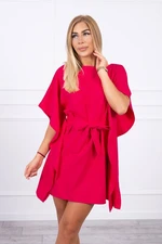 Bat wings dress Oversize fuchsia