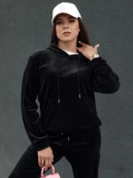 Women's velour set RELAX FIT black Dstreet