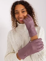 Purple Elegant Touch Gloves