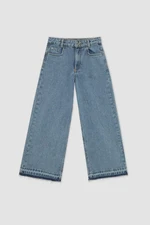 DEFACTO Girls Wide Leg Wide Leg Pocket Jeans